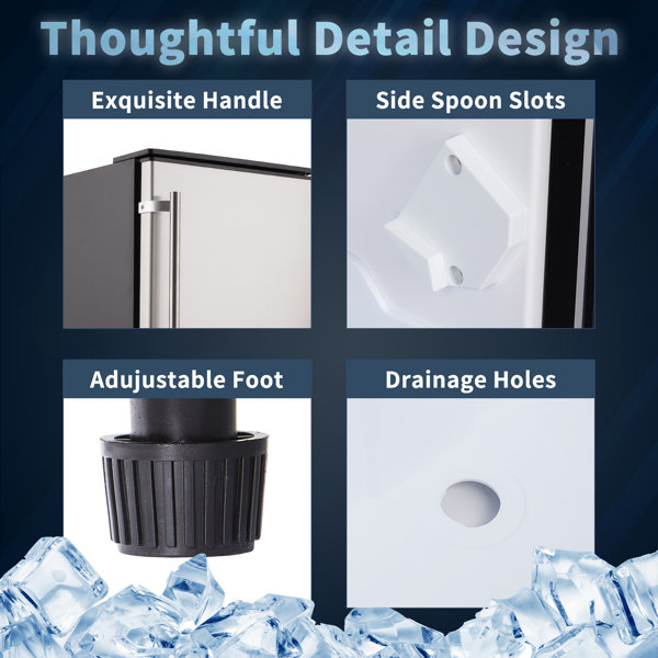 Kognita 80Lb Daily Production BuiltIn Undercounter Ice Maker & Reviews